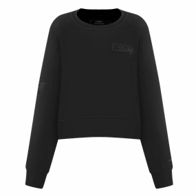 NFL SEATTLE SEAHAWKS NEUTRAL WOMEN'S CREWNECK (BLACK)