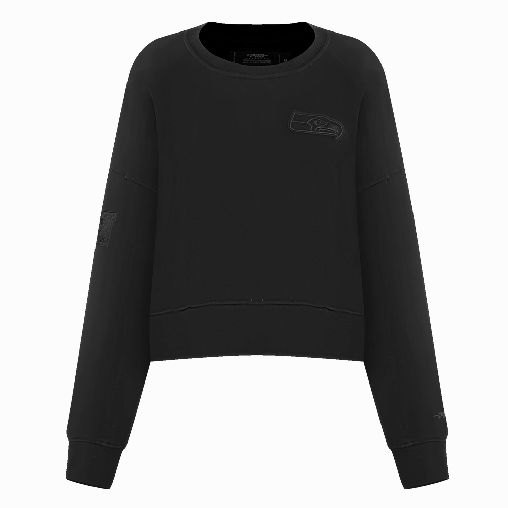 NFL SEATTLE SEAHAWKS NEUTRAL WOMEN'S CREWNECK (BLACK)