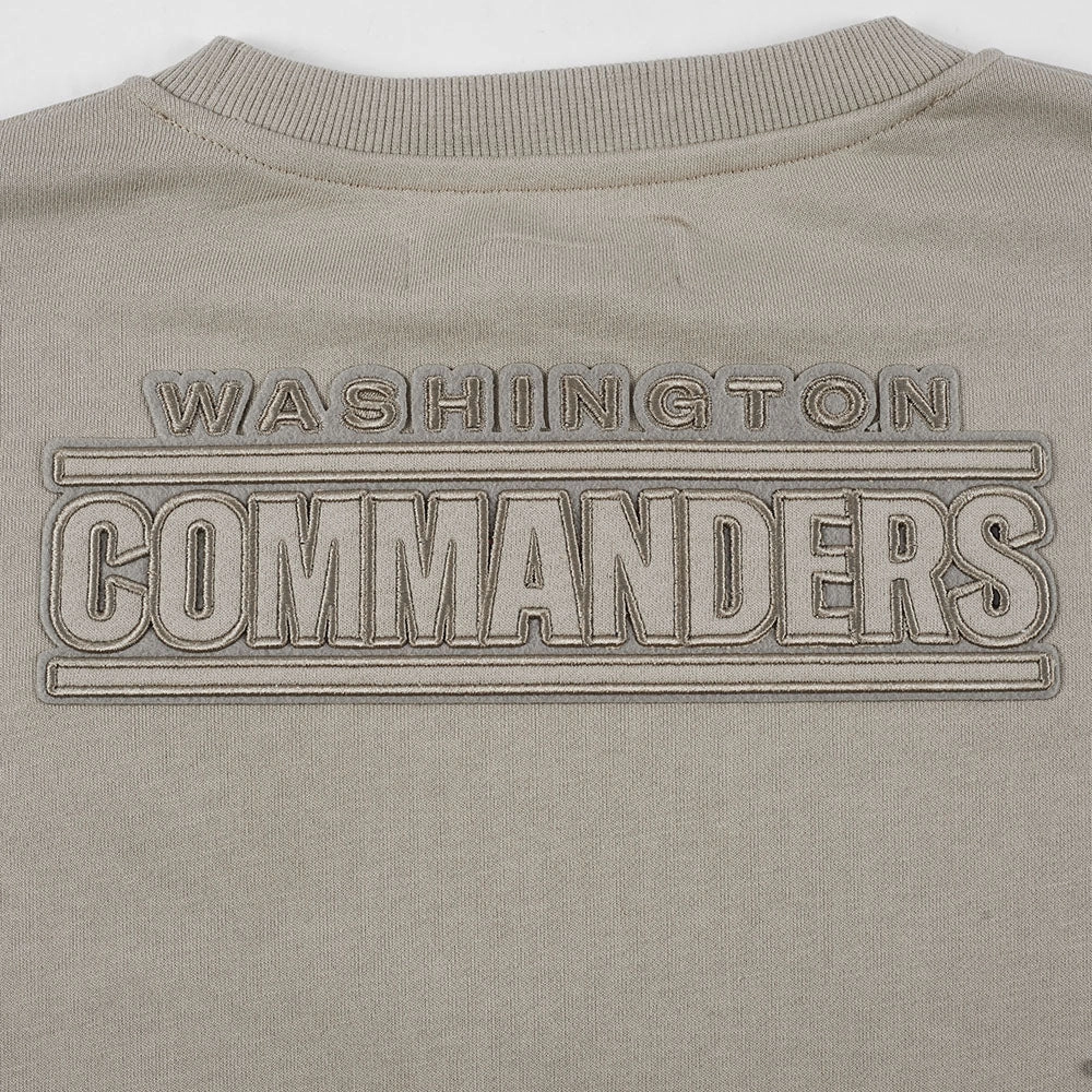 NFL WASHINGTON COMMANDERS NEUTRAL WOMEN'S FLEECE CREWNECK (TAUPE)
