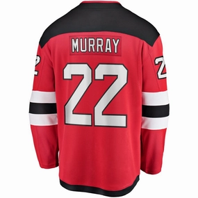 NJ.Devils #22 Ryan Murray Fanatics Branded Youth Breakaway Player Jersey Red Stitched American Hockey Jerseys