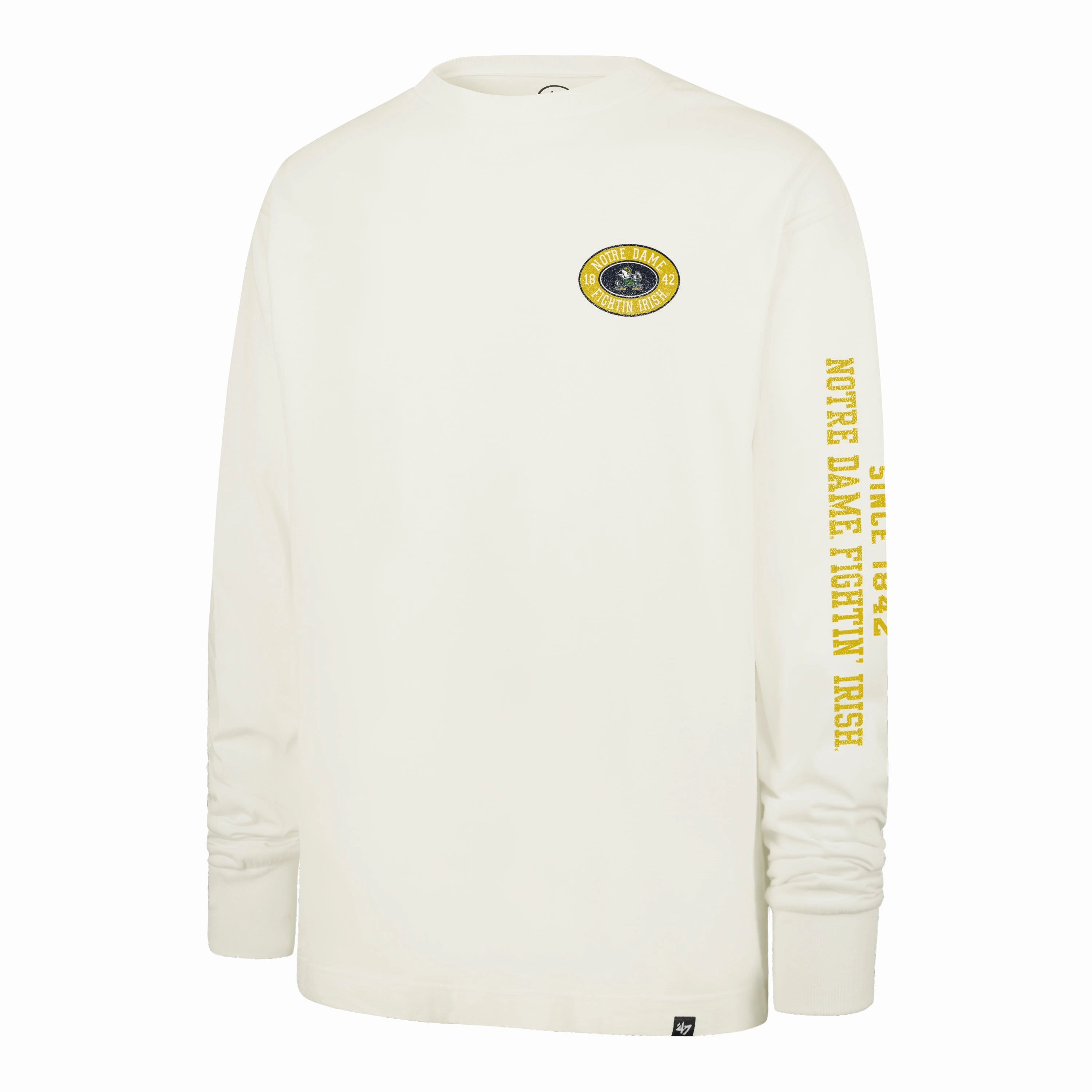 NOTRE DAME FIGHTING IRISH TIDE SWEEP MONTAUK '47 FOUNDATION LONG SLEEVE TEE