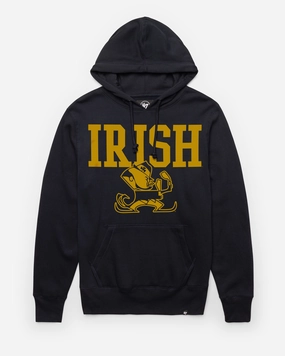 NOTRE DAME FIGHTING IRISH VINTAGE STRAIGHT BLOCK HEADLINE HOOD
