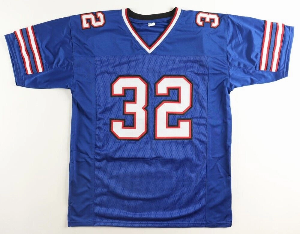 O. J. Simpson Signed Buffalo Bills Career Stat Jersey (JSA COA) 5??Pro Bowl R.B.