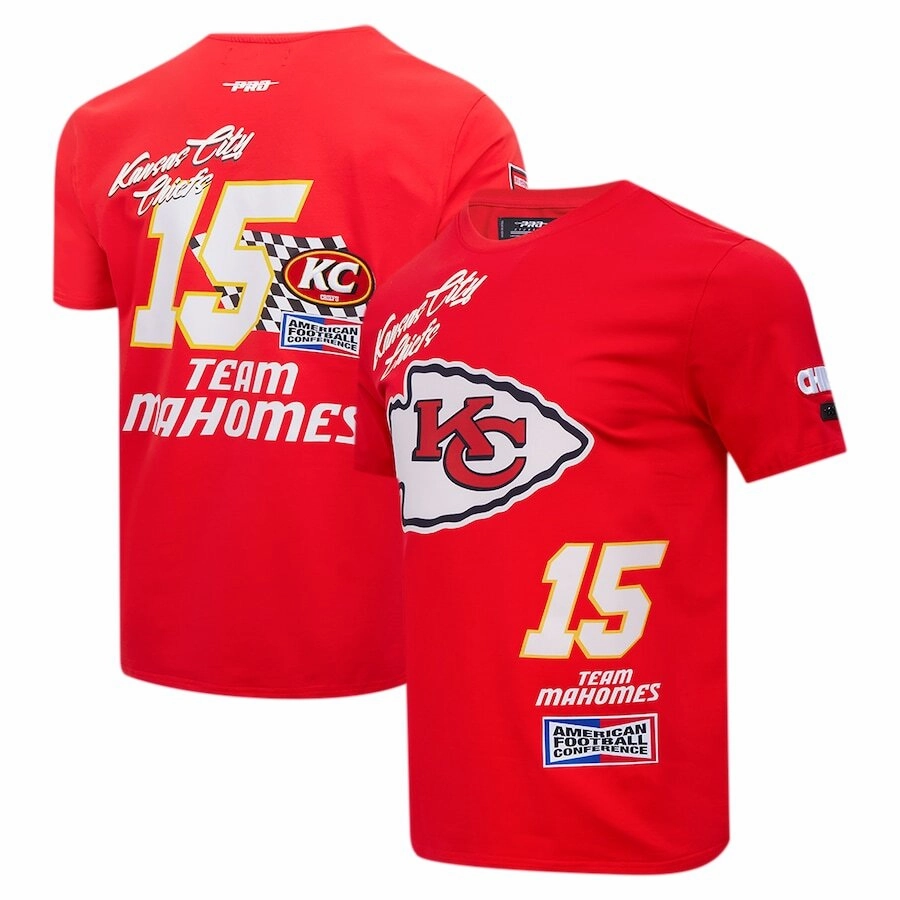 Patrick Mahomes NFL Kansas City Chiefs Pro Standard Fast Lane Name & Number Player T-Shirt - Red