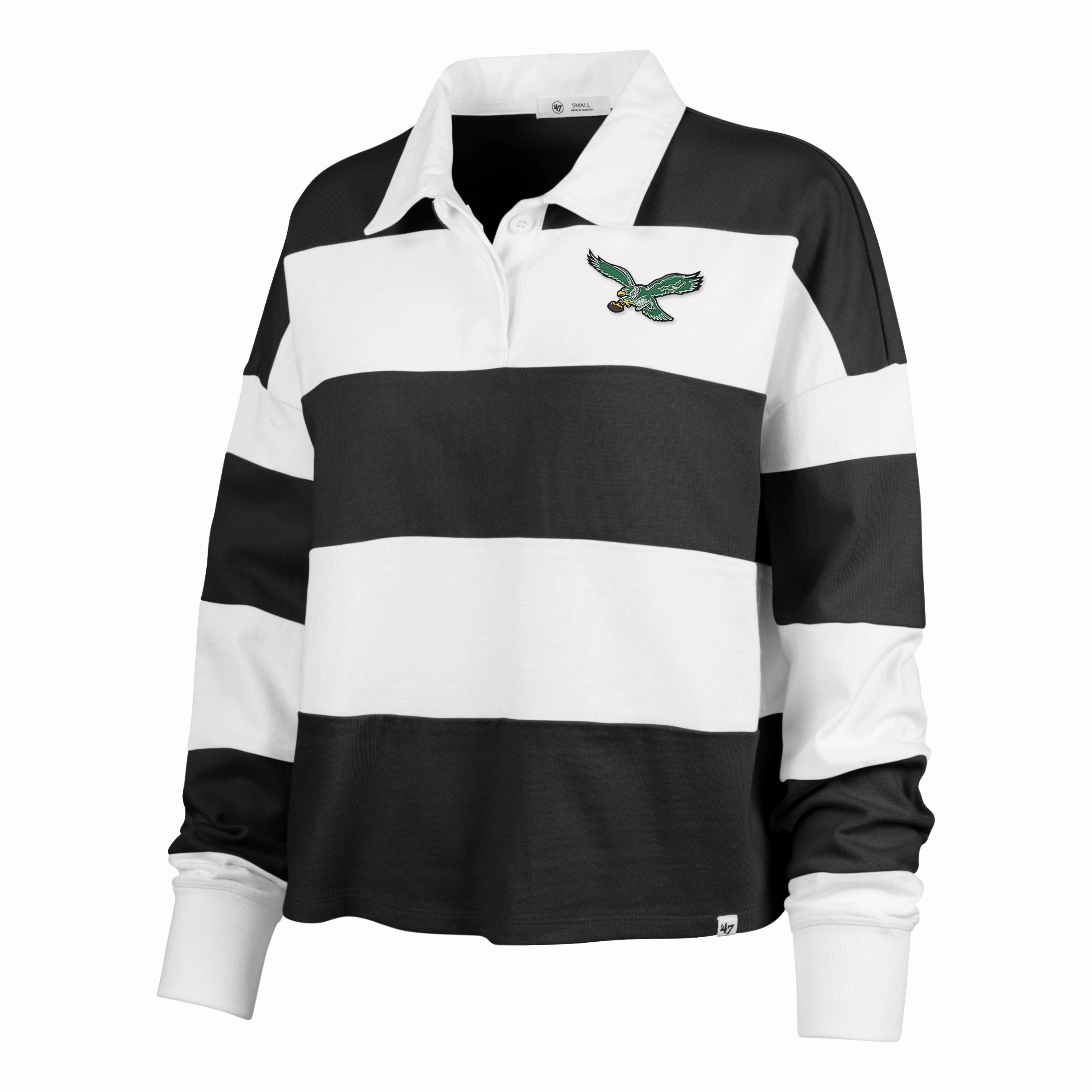 PHILADELPHIA EAGLES HISTORIC CLUBHOUSE HALL '47 RAVEN RUGBY WOMENS