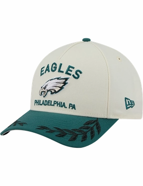 Philadelphia Eagles New Era NFL 25 Draft 9FORTY M-Crown Snapback Hat - Chrome