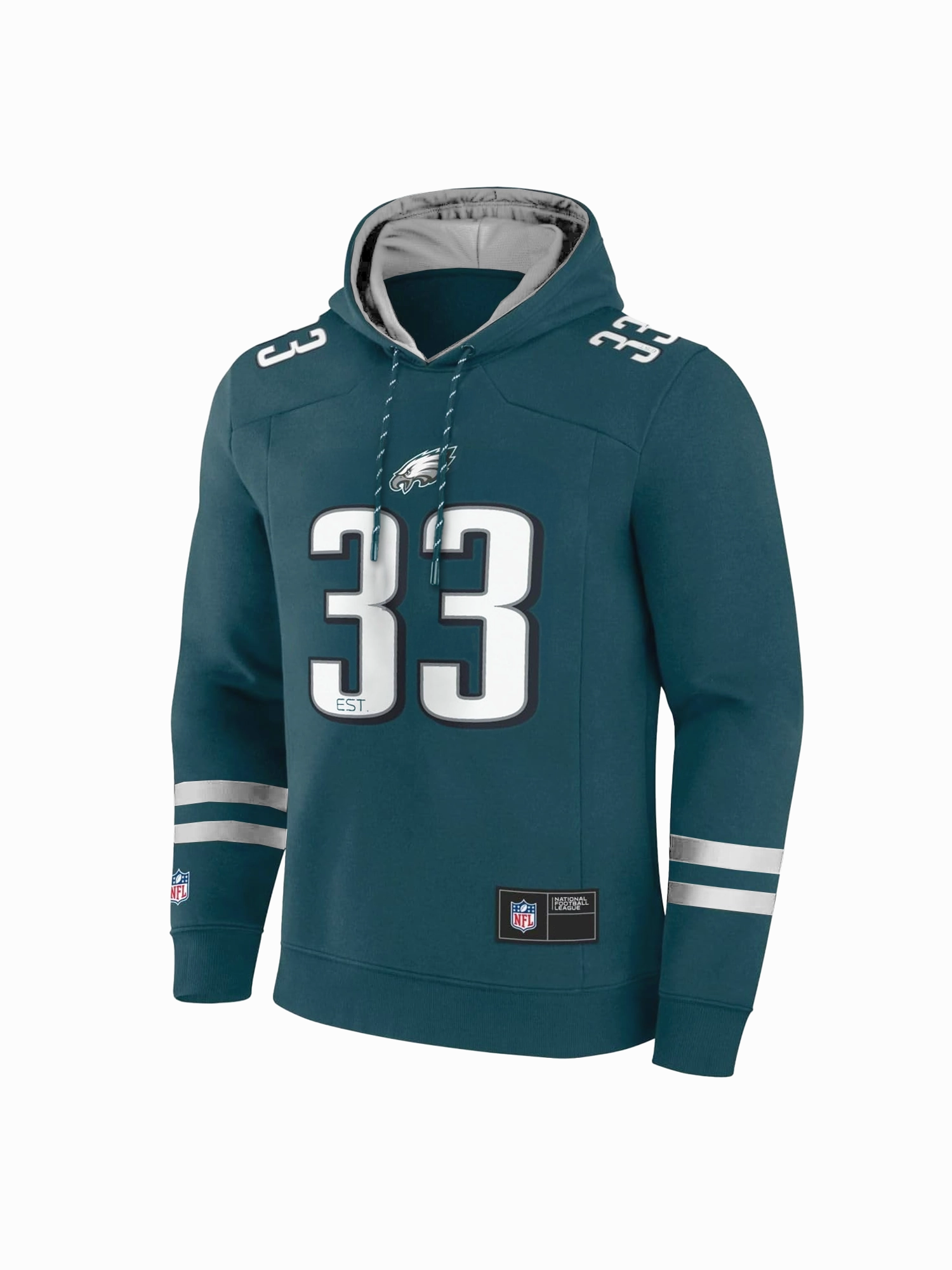 Philadelphia Eagles NFL Foundation Panel Hoodie Jumper - Green