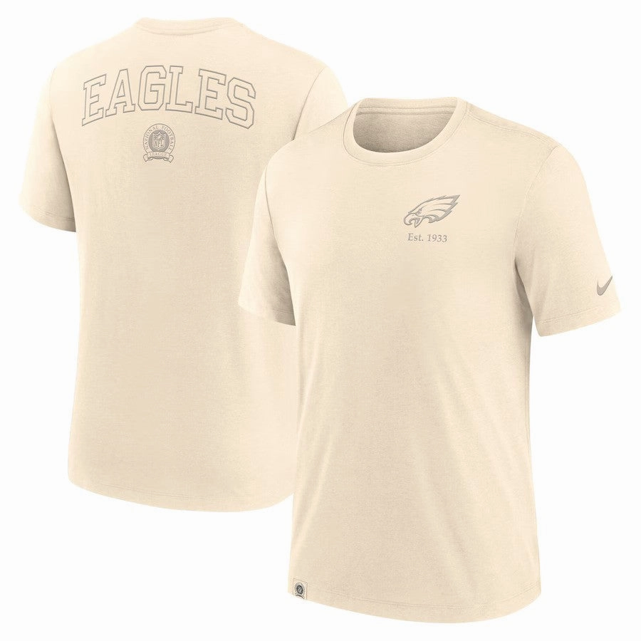 Philadelphia Eagles NFL Nike Glory Tri-Blend T-Shirt - Cream