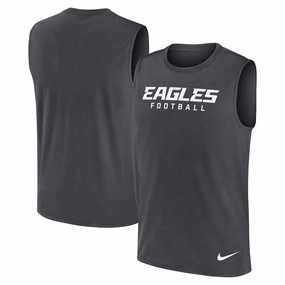 Philadelphia Eagles NFL Nike Primetime Legend Performance Muscle Tank Top - Gray