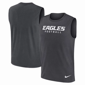 Philadelphia Eagles NFL Nike Primetime Legend Performance Muscle Tank Top - Gray