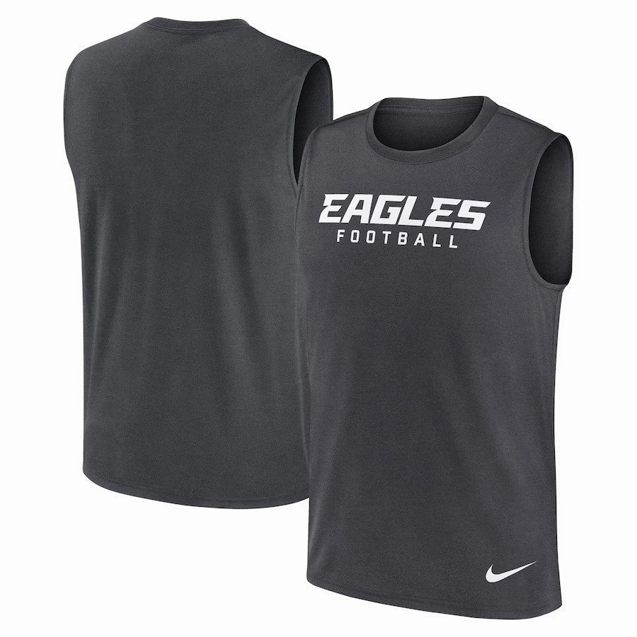 Philadelphia Eagles NFL Nike Primetime Legend Performance Muscle Tank Top - Gray