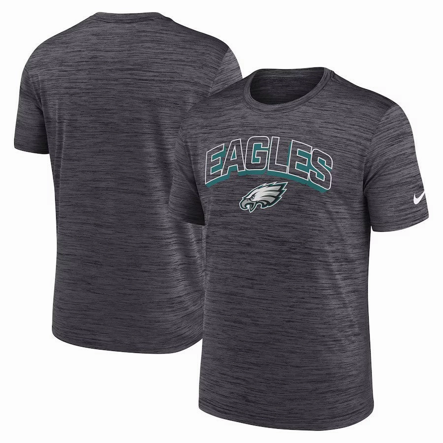 Philadelphia Eagles NFL Nike Velocity Performance T-Shirt - Charcoal