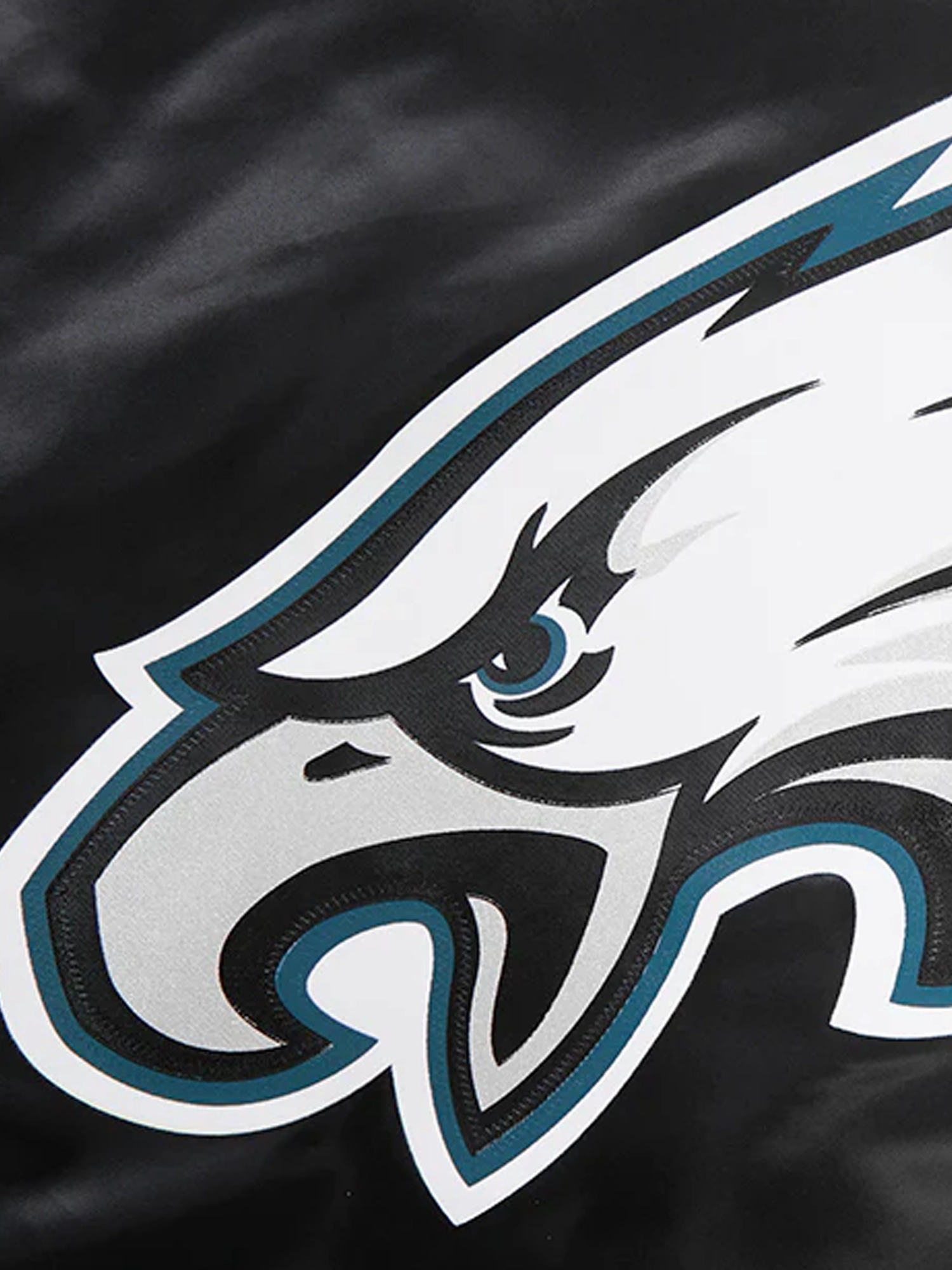 Philadelphia Eagles Pro Standard NFL Team Classic Satin Button Jacket - Black
