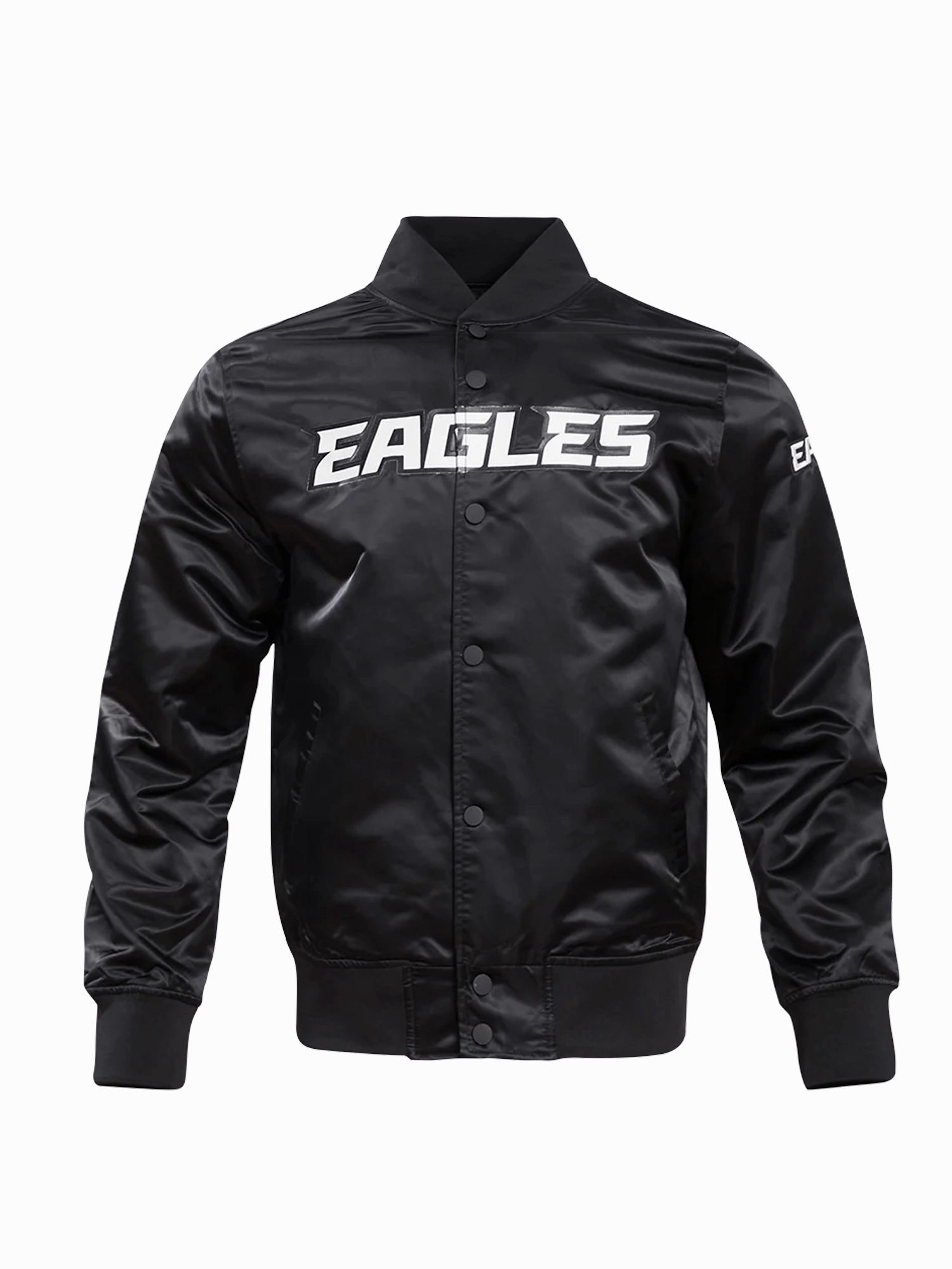 Philadelphia Eagles Pro Standard NFL Team Classic Satin Button Jacket - Black