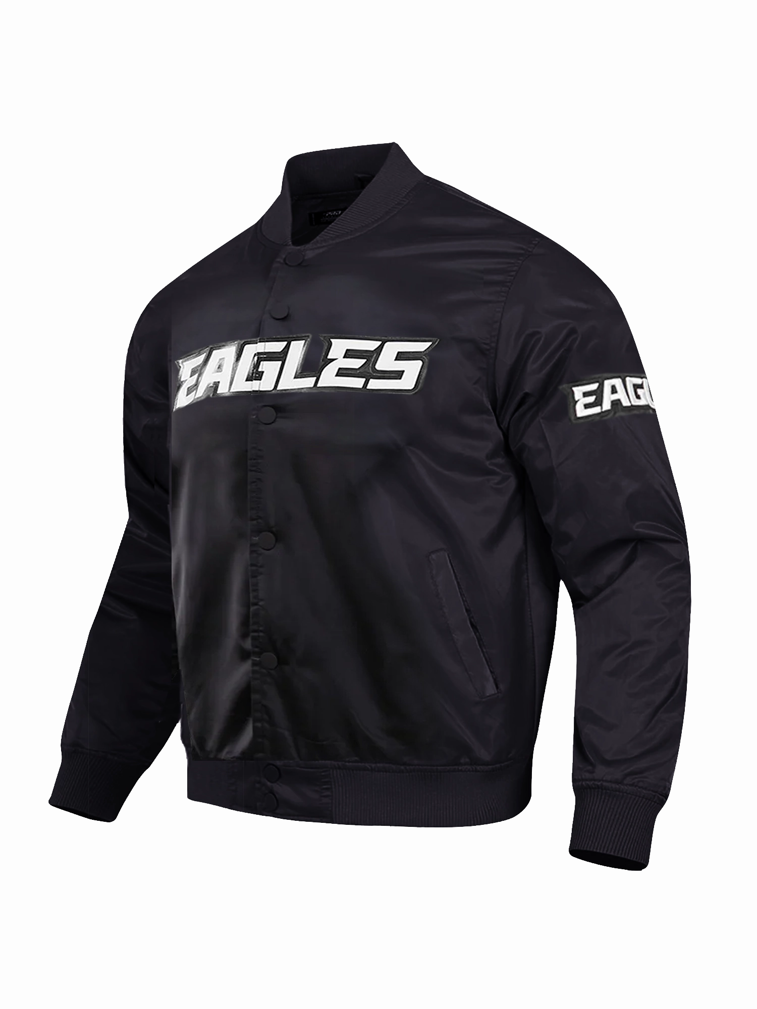 Philadelphia Eagles Pro Standard NFL Team Classic Satin Button Jacket - Black