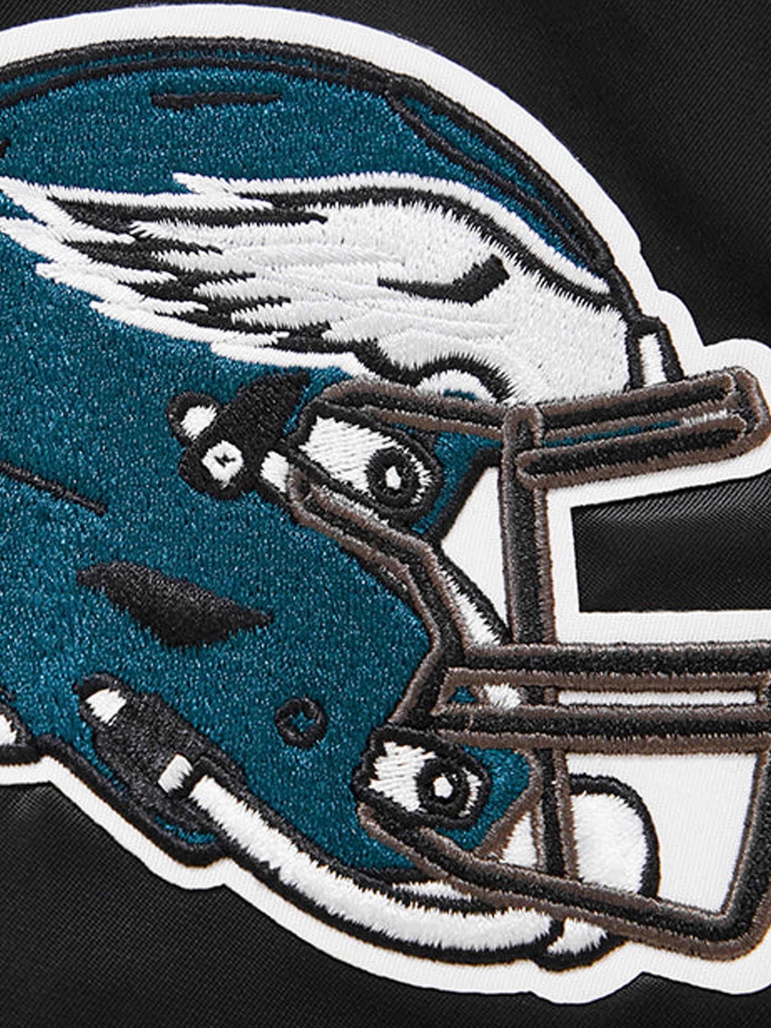 Philadelphia Eagles Pro Standard NFL Team Classic Satin Button Jacket - Black