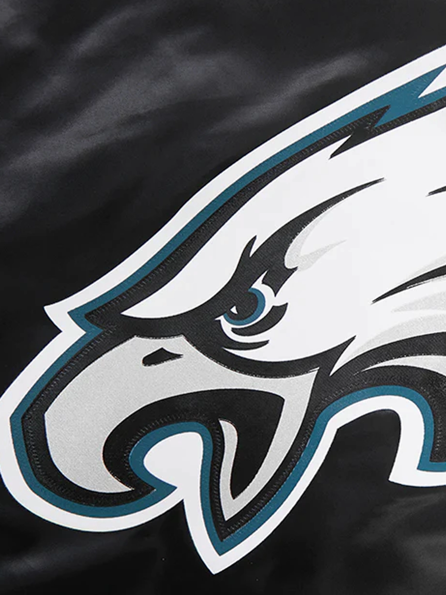 Philadelphia Eagles Pro Standard NFL Team Classic Satin Button Jacket - Black