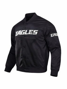 Philadelphia Eagles Pro Standard NFL Team Classic Satin Button Jacket - Black