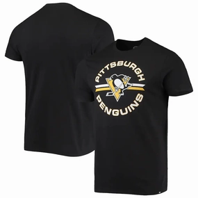 Pittsburgh Penguins NHL UK '47 Assist Super Rival T-Shirt - Black