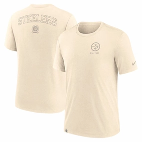 Pittsburgh Steelers NFL Nike Glory Tri-Blend T-Shirt - Cream