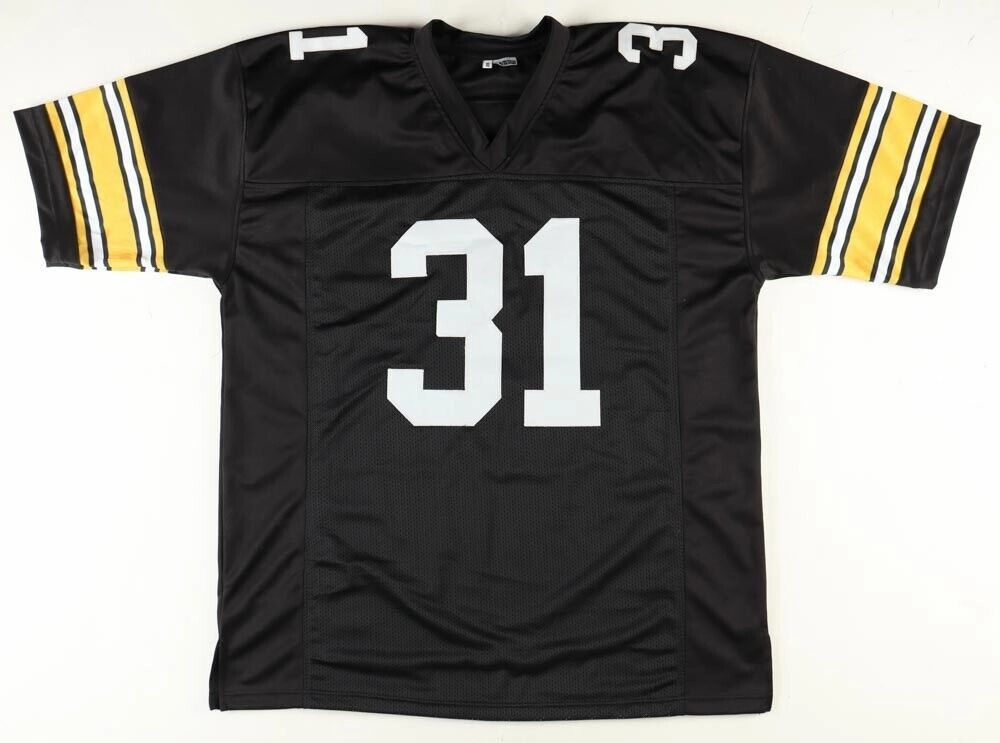 Ronnie Harmon Signed Iowa Hawkeye Jersey (JSA COA) 1986 1st Rnd Pk Buffalo Bills