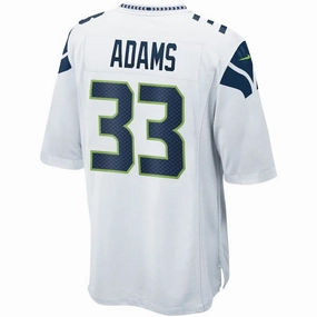 S.Seahawks #33 Jamal Adams White Game Jersey Stitched American Football Jerseys