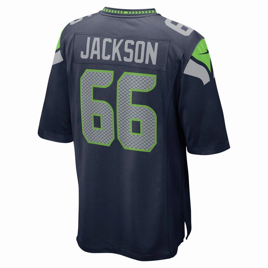 S.Seahawks #66 Gabe Jackson College Navy Game Jersey Stitched American Football Jerseys