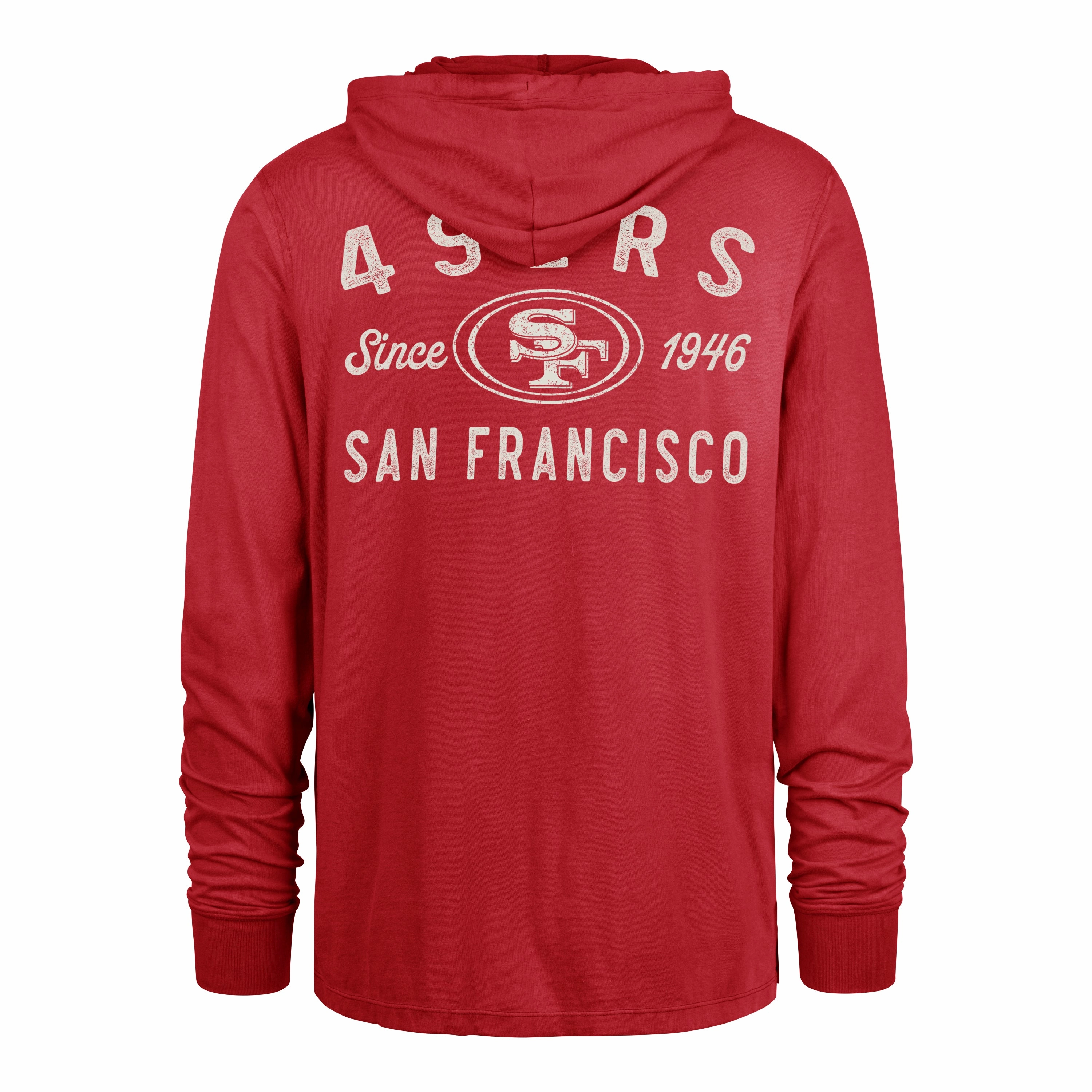 SAN FRANCISCO 49ERS DUSTED OVERHAND '47 RIVER JERSEY HOOD