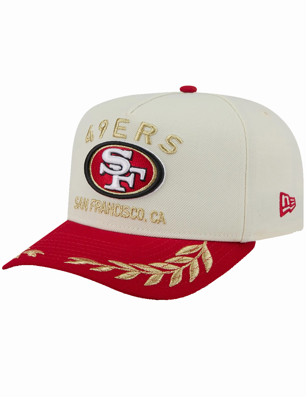 San Francisco 49ers New Era NFL 25 Draft Pre-Curved 9FIFTY A-Frame Snapback Hat - Chrome