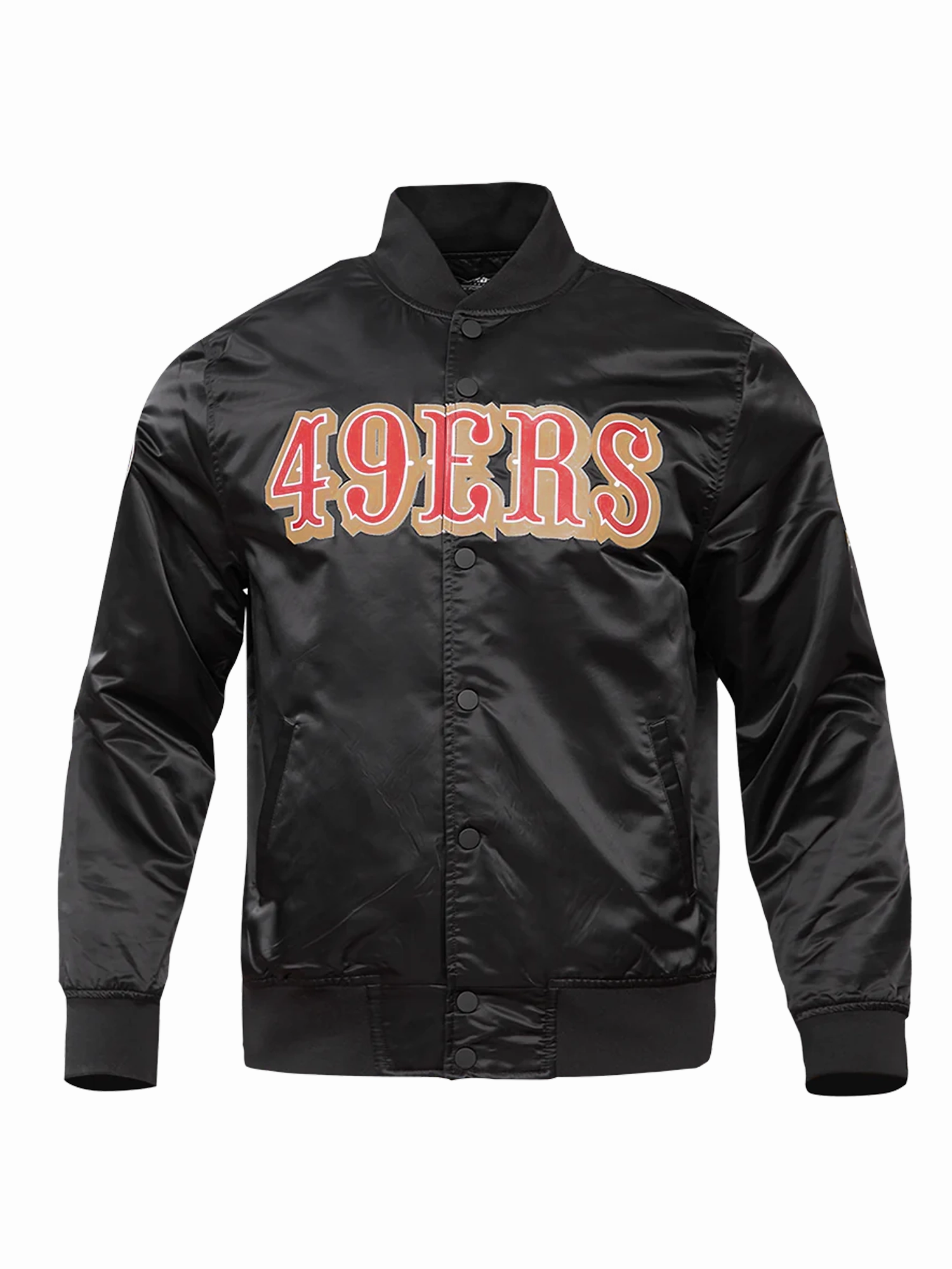 San Francisco 49ers Pro Standard NFL Team Classic Satin Button Jacket - Black
