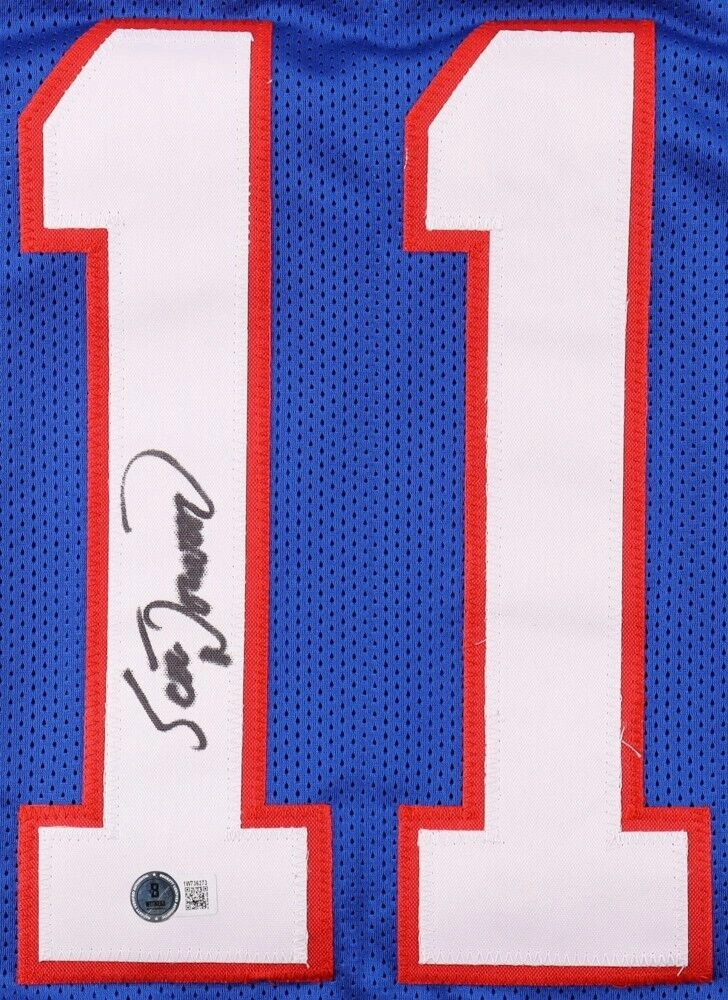 Scott Norwood Signed Bills Jersey (Beckett) Buffalo Place Kicker 1985-1991