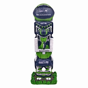 Seattle Seahawks NFL UK 16" Tiki Face Totem Pole Figurine