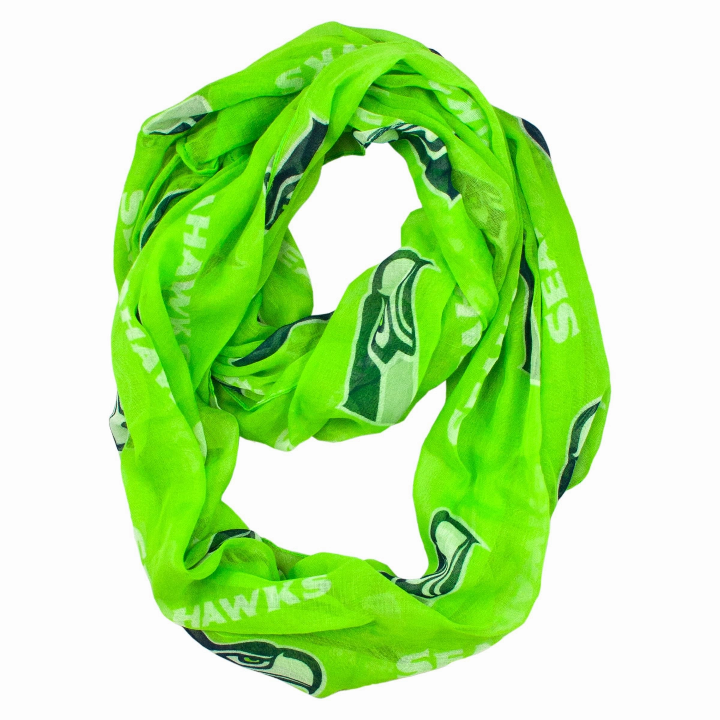 Seattle Seahawks NFL UK Littlearth Sheer Infinity Scarf
