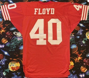SF.49ers #40 William Floyd Red Vintage Wilson Pro Line Stitched American Football Jerseys