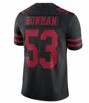 SF. 49ers #53 NaVorro Bowman Vapor  Limited Jersey - Scarlet Stitched American Football Jersey