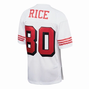 SF. 49ers #80 Jerry Rice Mitchell & Ness White 1994 Authentic Throwback Retired Player Jersey Stitched American Football Jersey