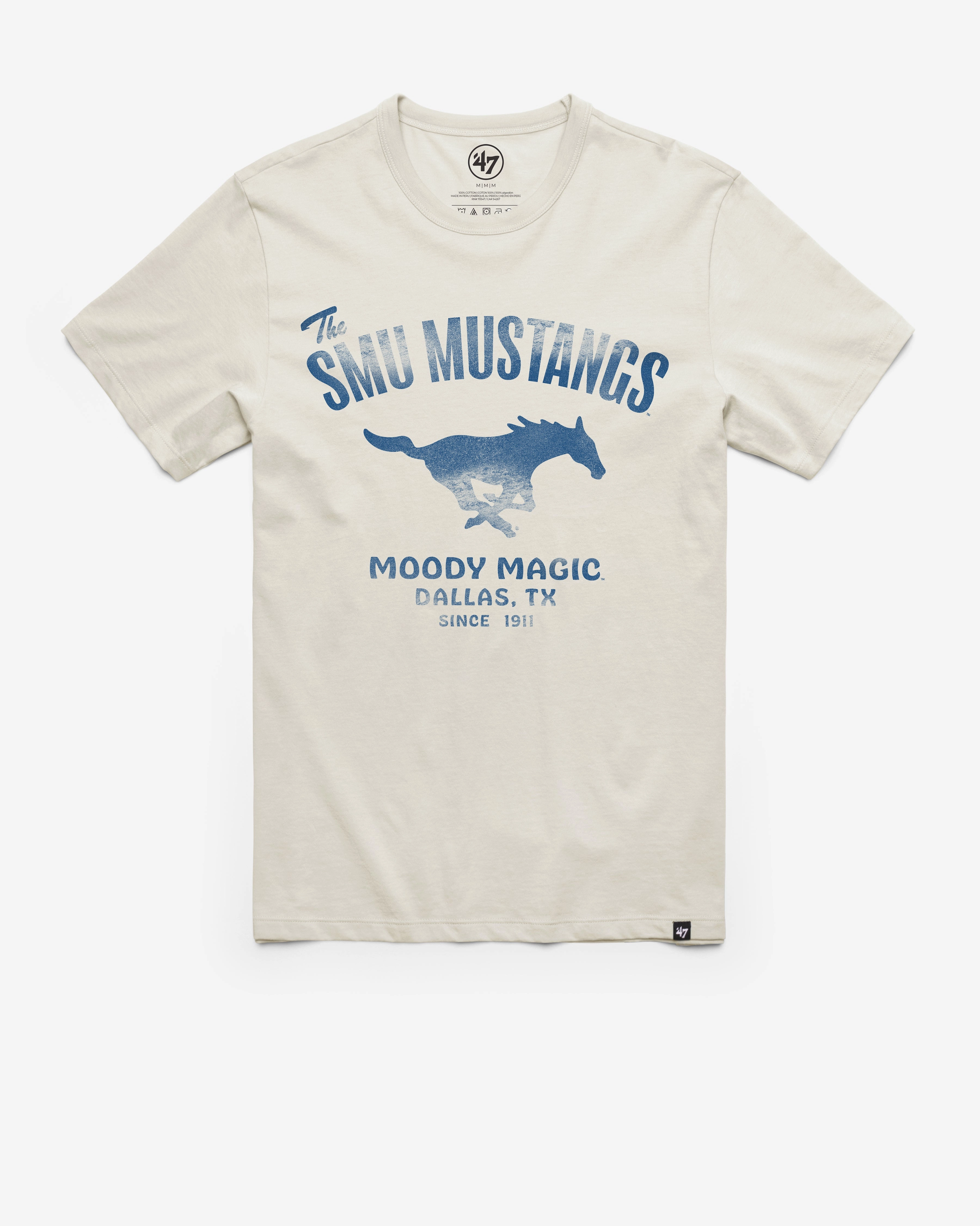 SOUTHERN METHODIST MUSTANGS SMU WIDE OPEN '47 FRANKLIN TEE