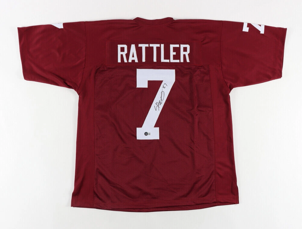Spencer Rattler Signed Oklahoma Sooners Jersey (Beckett Holo)  2021 Sophmore QB