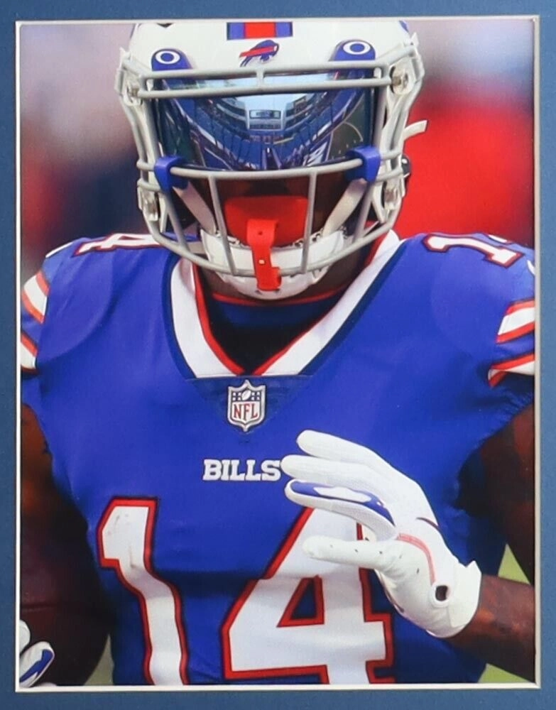 Stefon Diggs Signed 35x43 Framed Buffalo Bills Double Matted Jersey (Beckett) WR