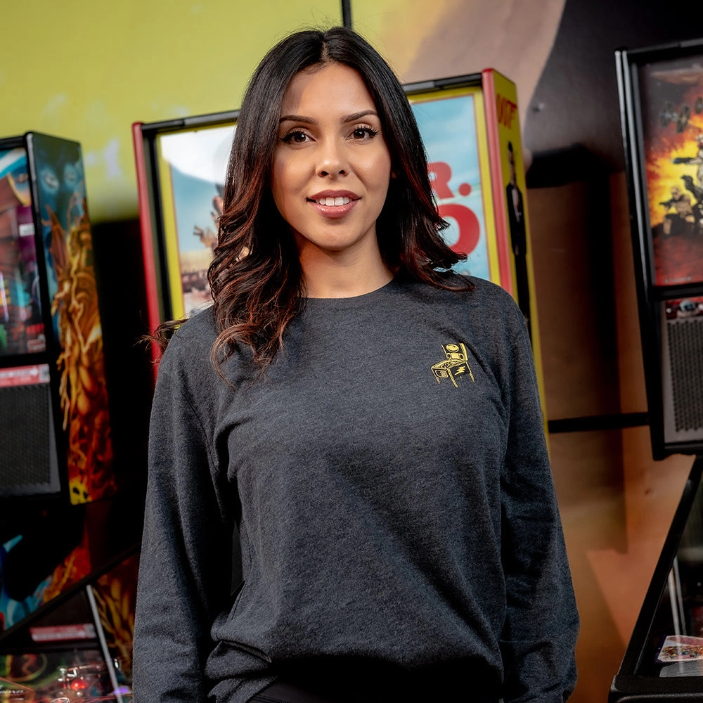 Stern Long Sleeve Neon Sign Tee