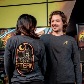 Stern Long Sleeve Neon Sign Tee