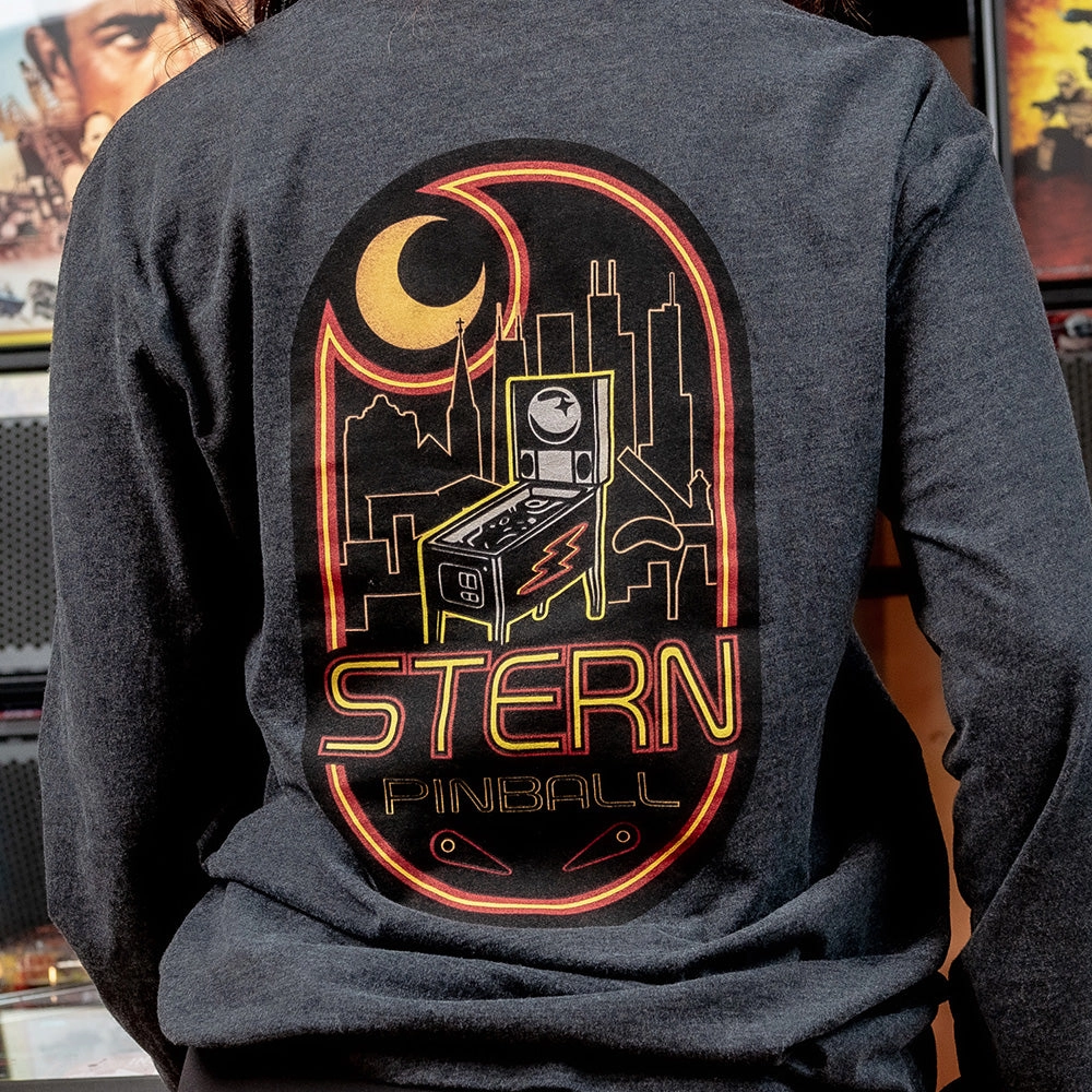 Stern Long Sleeve Neon Sign Tee