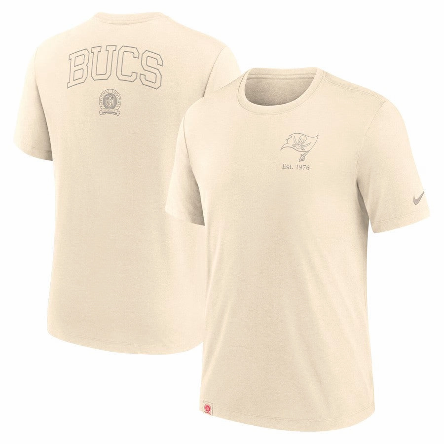 Tampa Bay Buccaneers NFL Nike Glory Tri-Blend T-Shirt - Cream