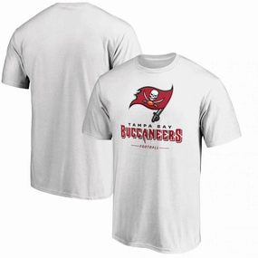 Tampa Bay Buccaneers NFL UK Fanatics Branded Team Lockup Logo T-Shirt - White