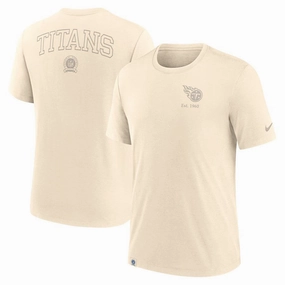 Tennessee Titans NFL Nike Glory Tri-Blend T-Shirt - Cream