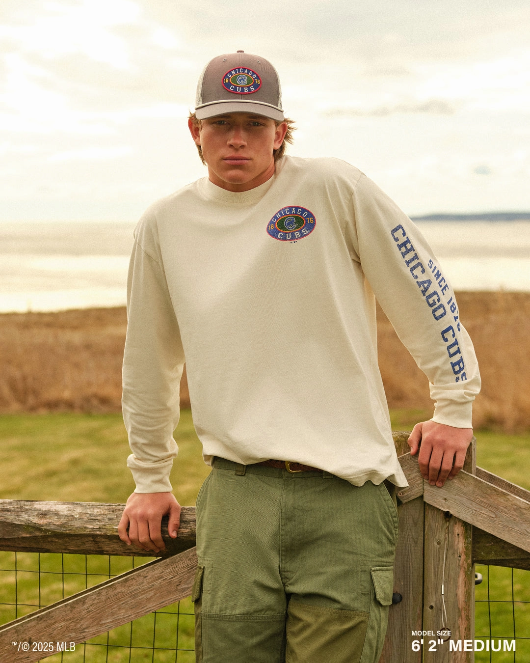 TENNESSEE VOLUNTEERS TIDE SWEEP MONTAUK '47 FOUNDATION LONG SLEEVE TEE