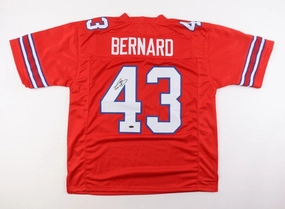 Terrel Bernard Signed Buffalo Bills Jersey (Playball Ink) 2022 3rd Round Pick LB