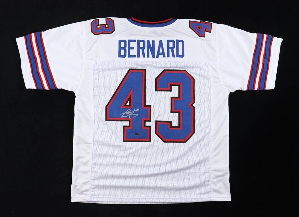 Terrel Bernard Signed Buffalo Bills Jersey (Playball Ink) 2022 3rd Round Pick LB