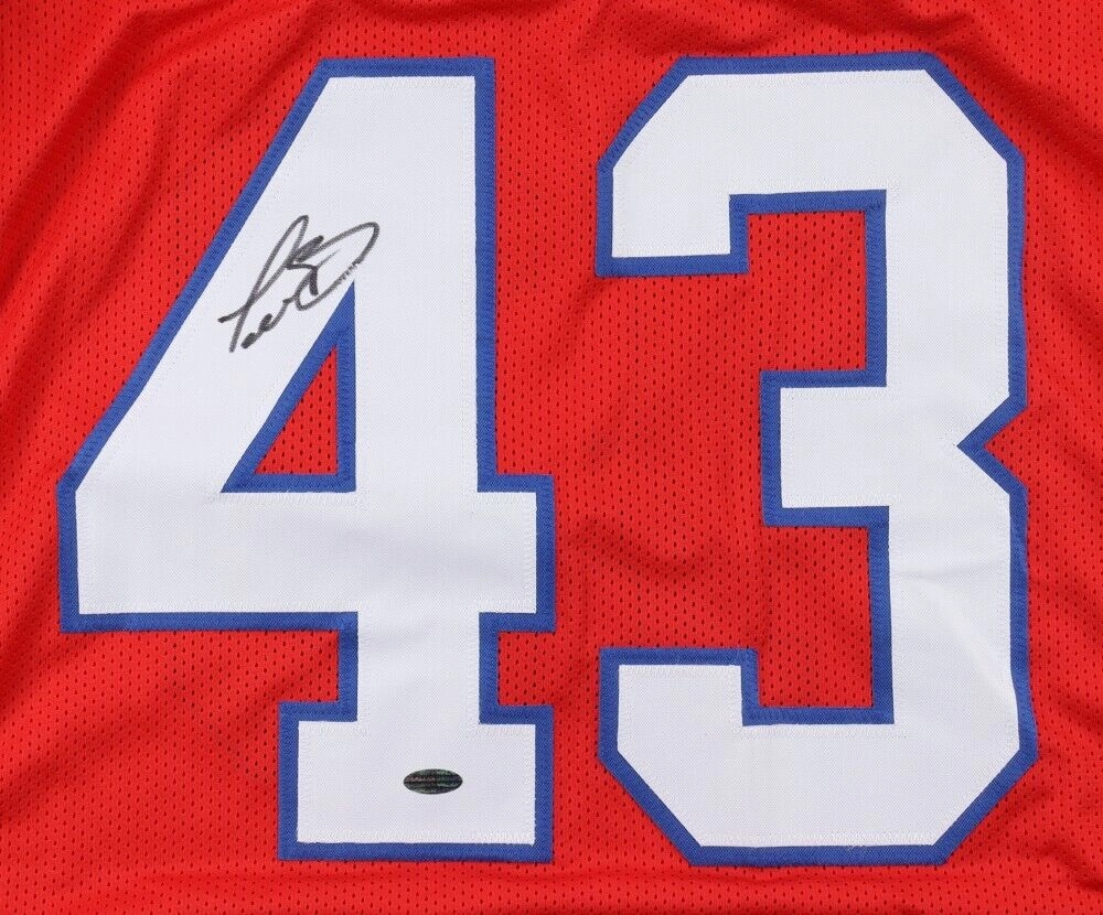 Terrel Bernard Signed Buffalo Bills Jersey (Playball Ink) 2022 3rd Round Pick LB