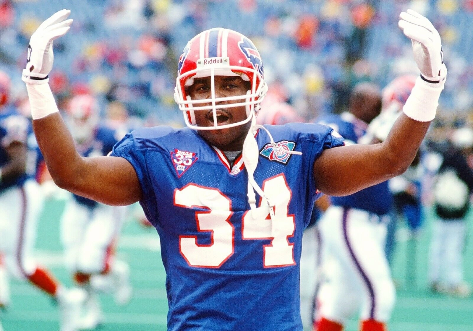 Thurman Thomas Signed Buffalo Bills Jersey (Beckett) 1991 Most Valuable Player